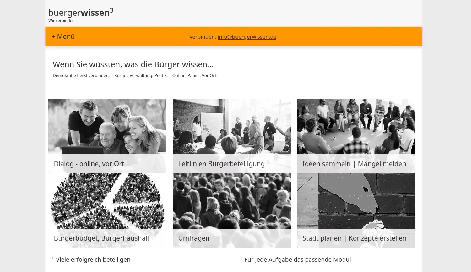 Website der Firma Volker Vorwerk buergerwissen