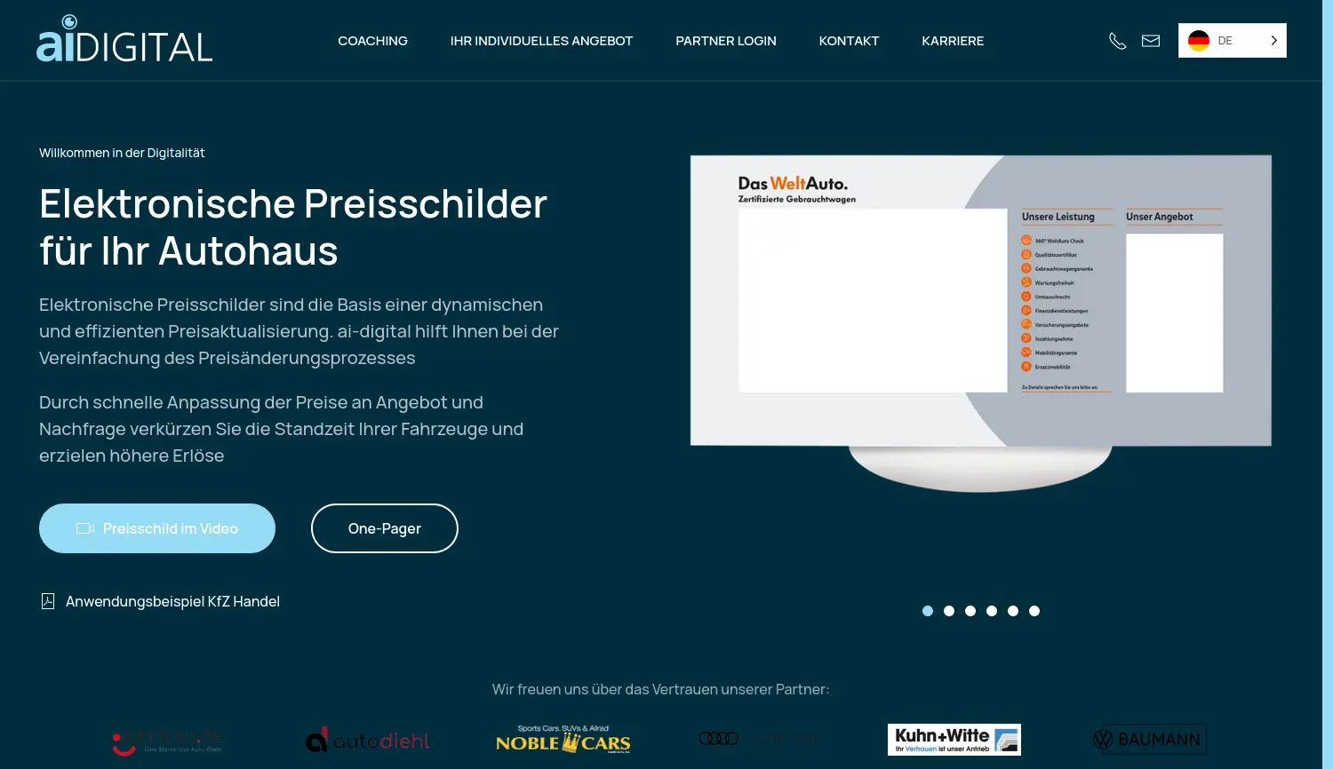 Website der Firma Auto-Innovativ GmbH