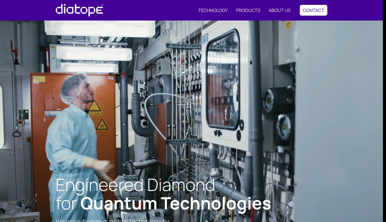 Website der Firma Diatope GmbH