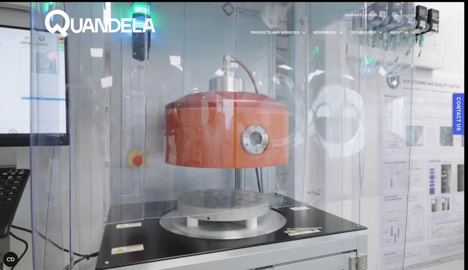 Website der Firma QUANDELA GmbH