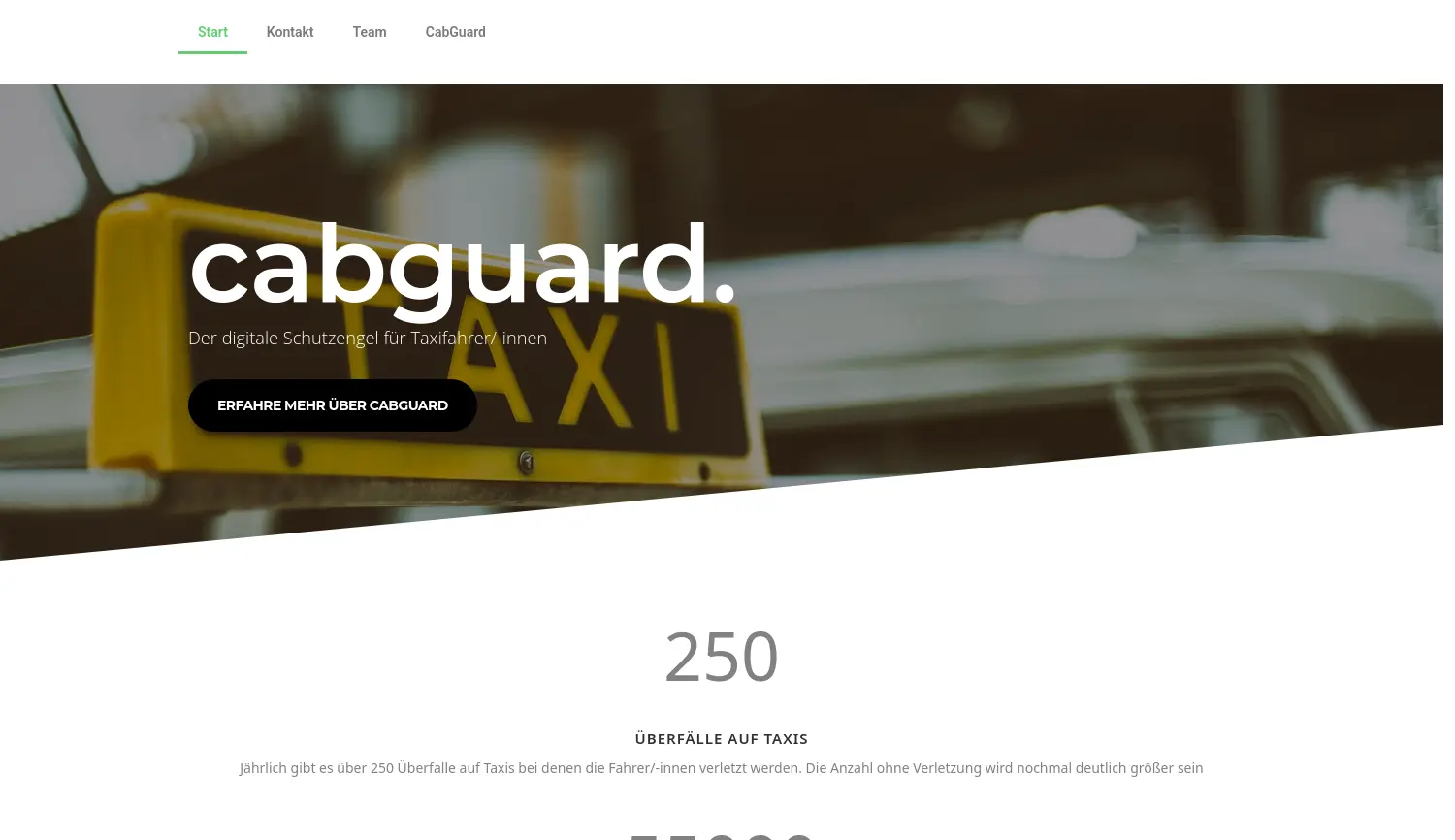 Website der Firma CabGuard