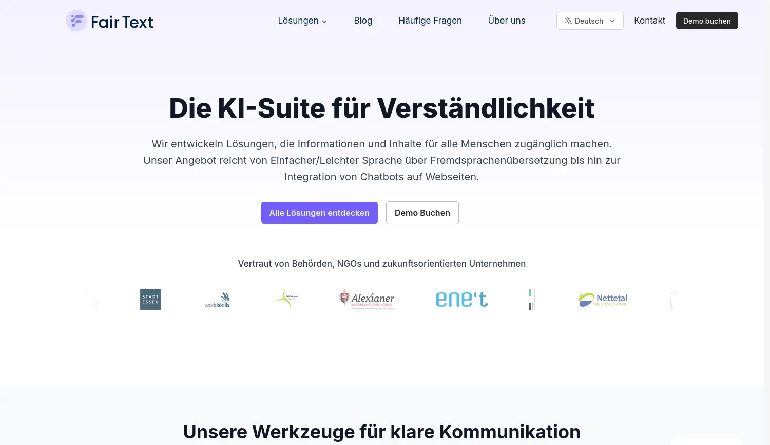 Website der Firma laizee.ai GmbH