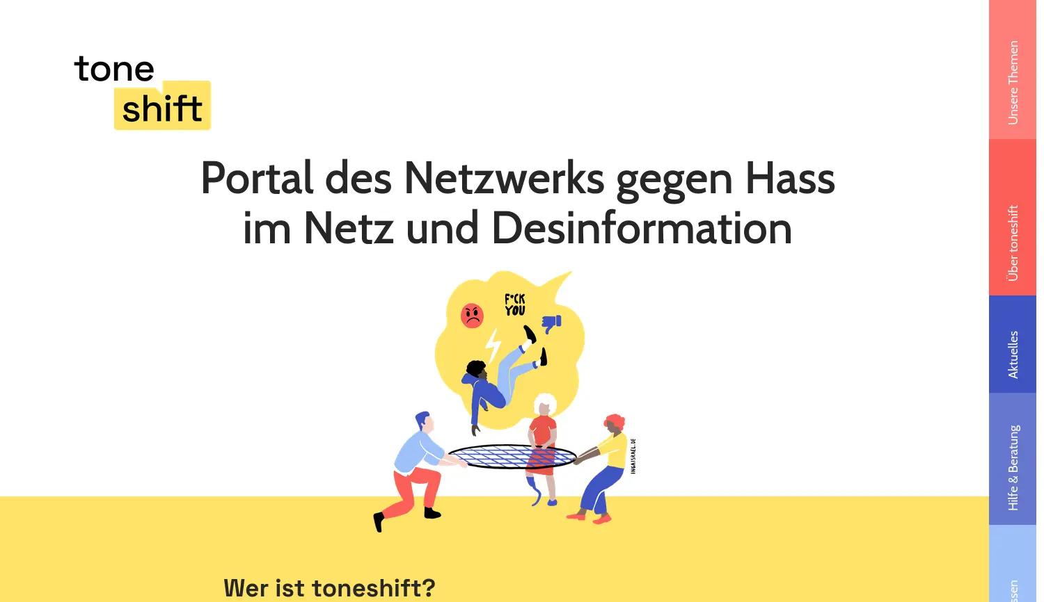 Website der Firma Das NETTZ gGmbH