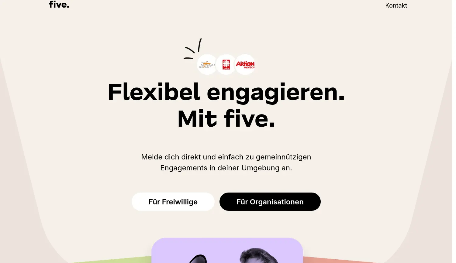 Website der Firma five. engagement gUG (haftungsbeschränkt)