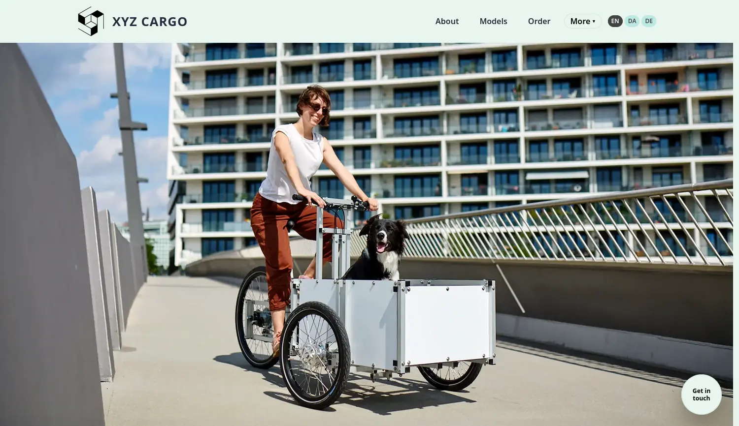 Website der Firma XYZ CARGO