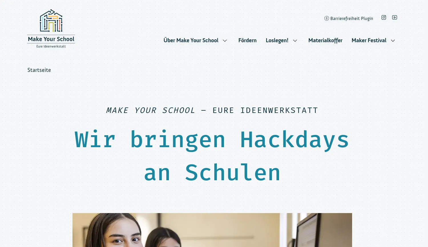 Website der Firma Wissenschaft im Dialog gGmbH