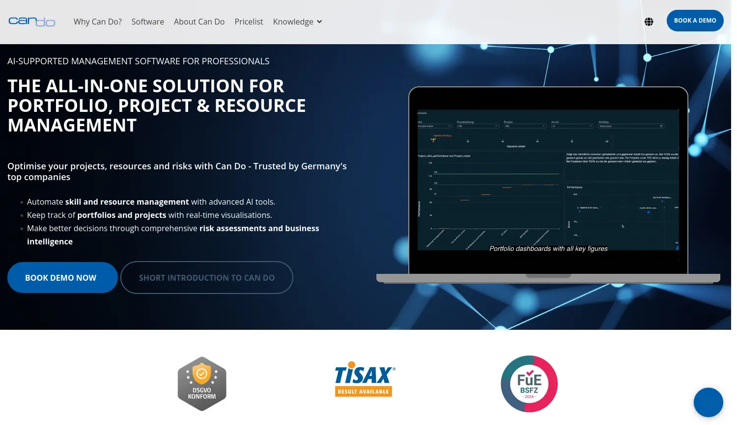 Website der Firma Can Do GmbH
