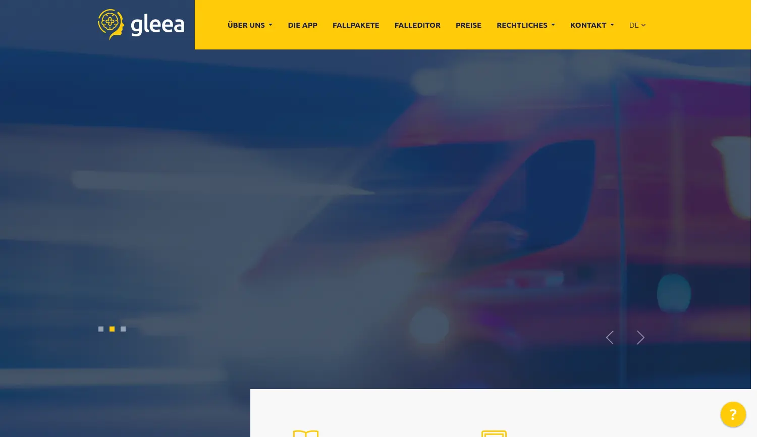 Website der Firma Gleea Educational Software GmbH