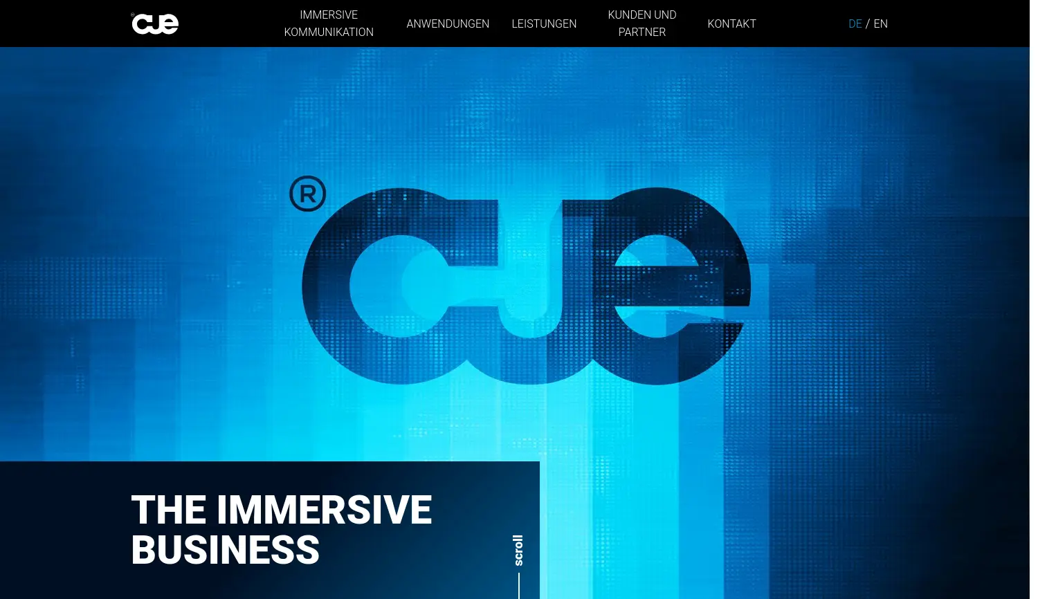 Website der Firma cueconcept GmbH