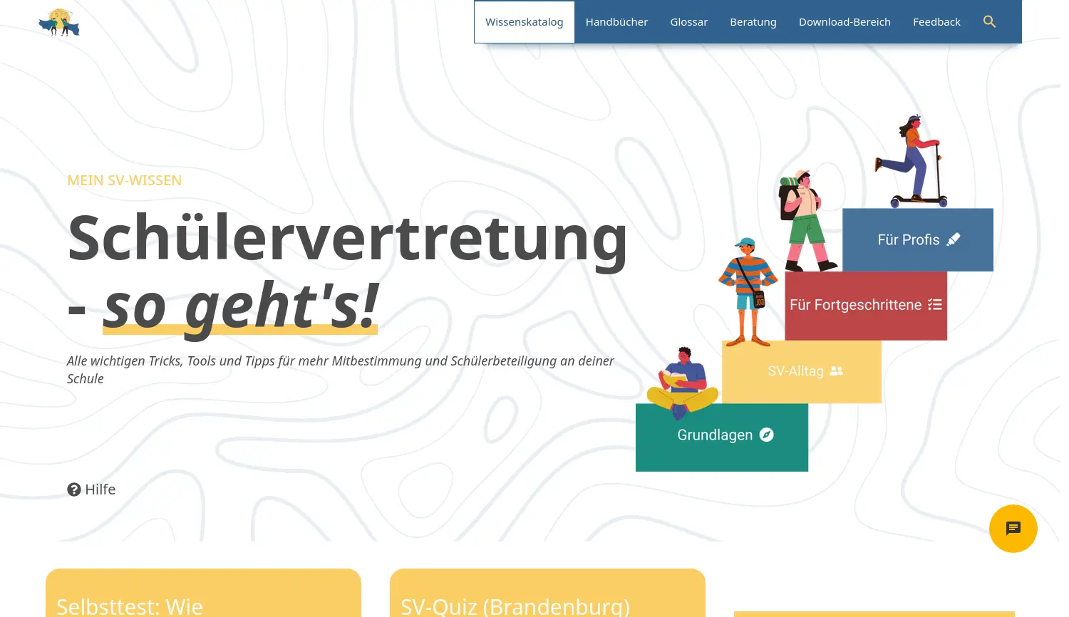 Website der Firma Schule ein Gesicht geben e.V.