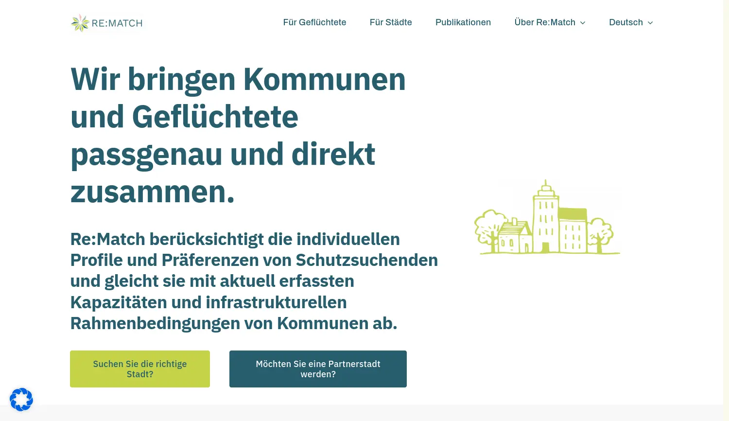 Website der Firma Re:Match