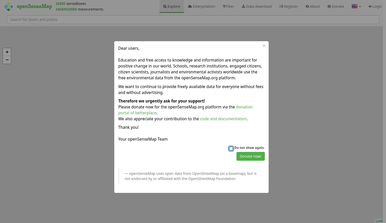 Website der Firma openSenseLab gGmbH