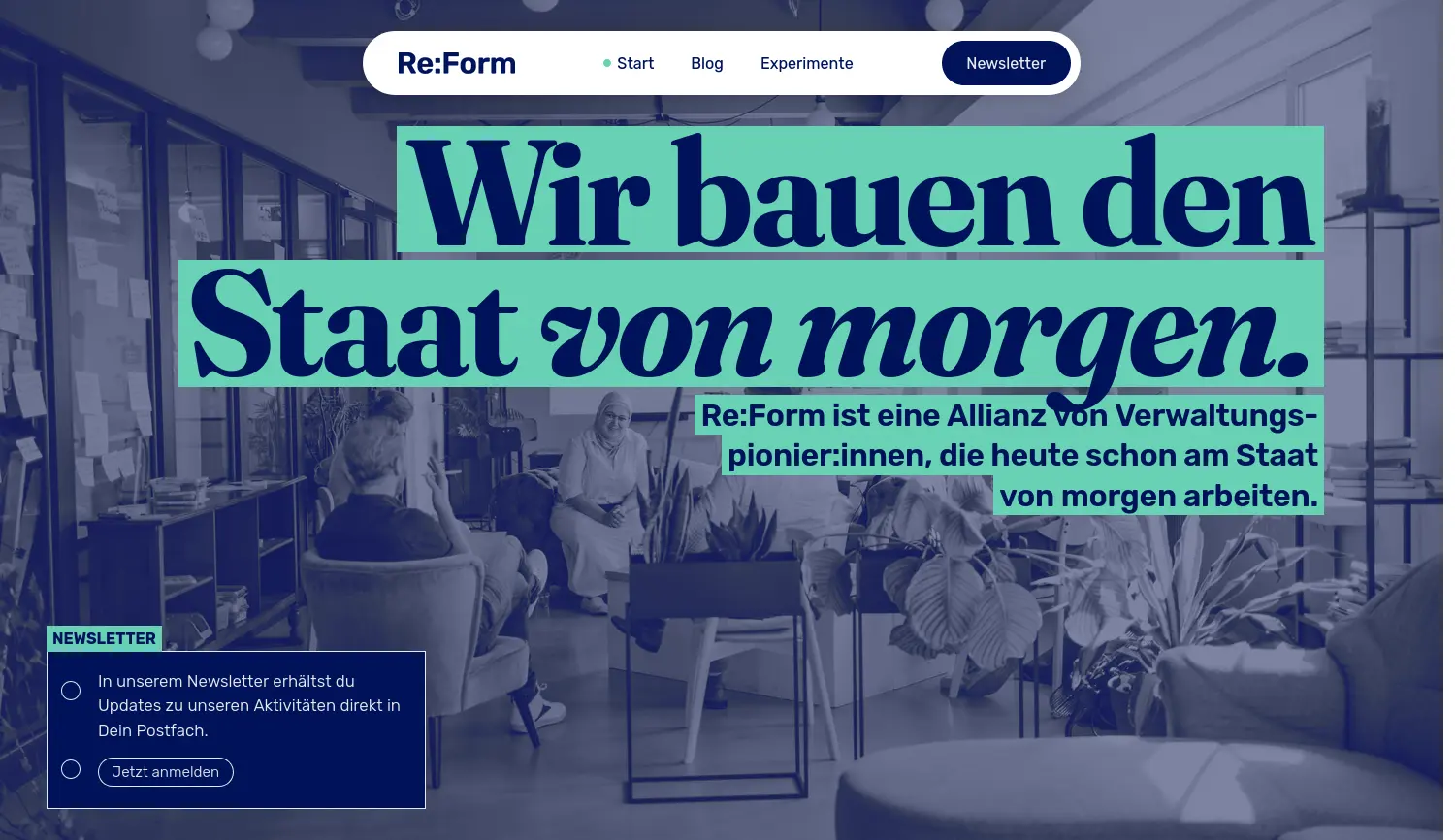 Website der Firma ProjectTogether gGmbH