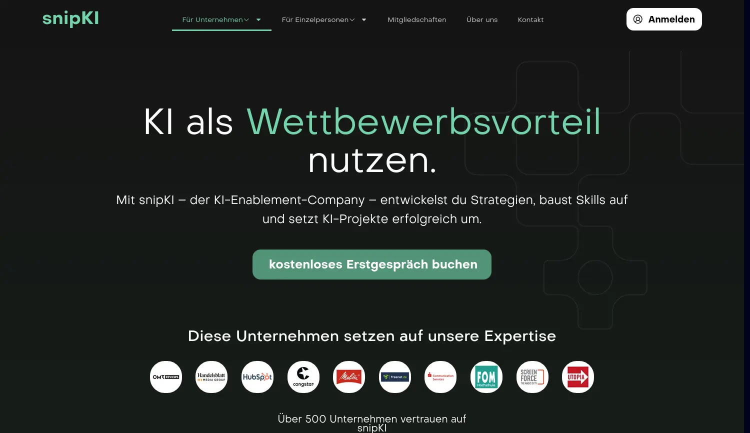 Website der Firma snipKI