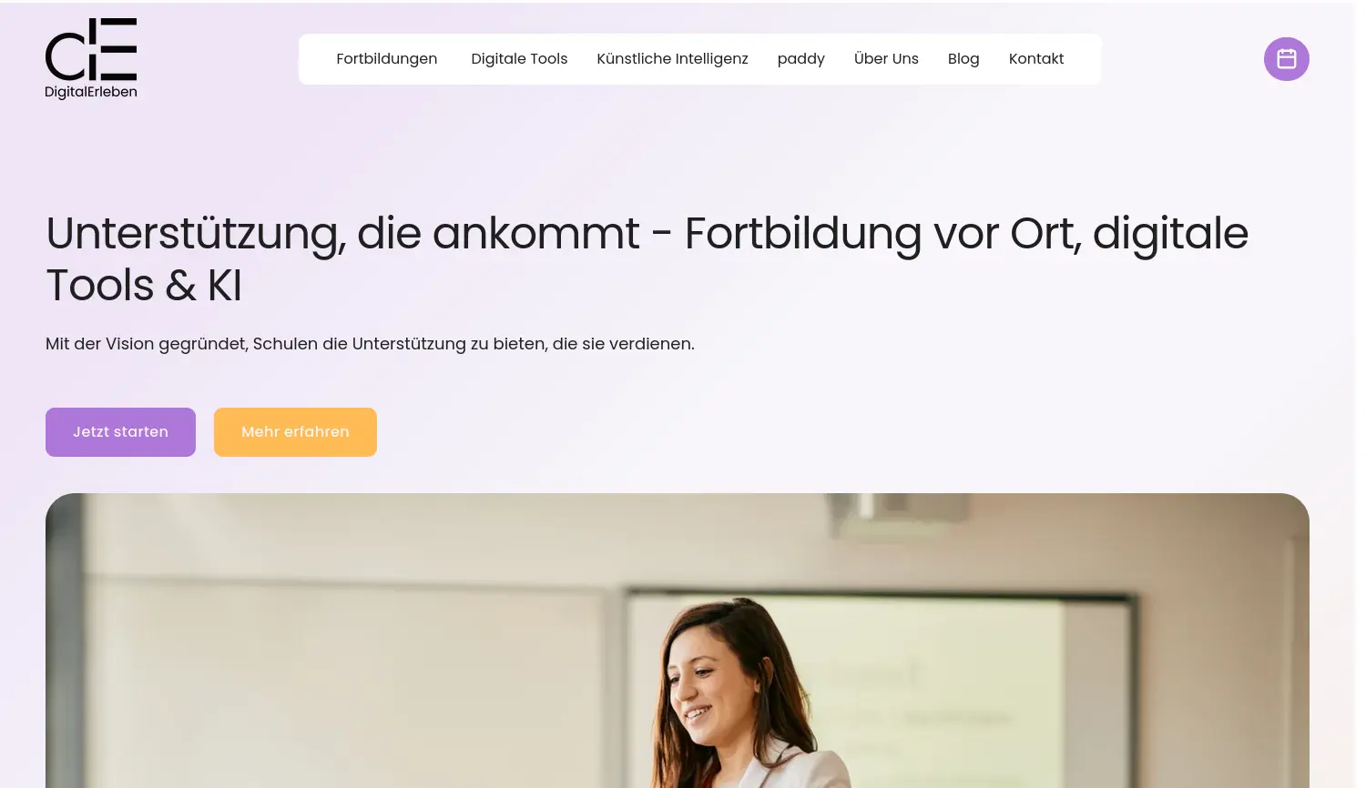 Website der Firma DigitalErleben