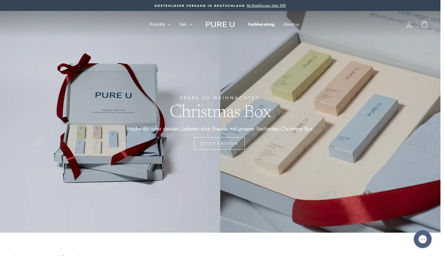 Website der Firma PURE U.