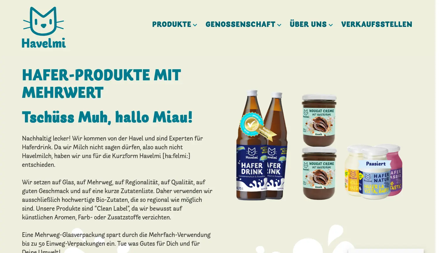 Website der Firma Havelmi eG