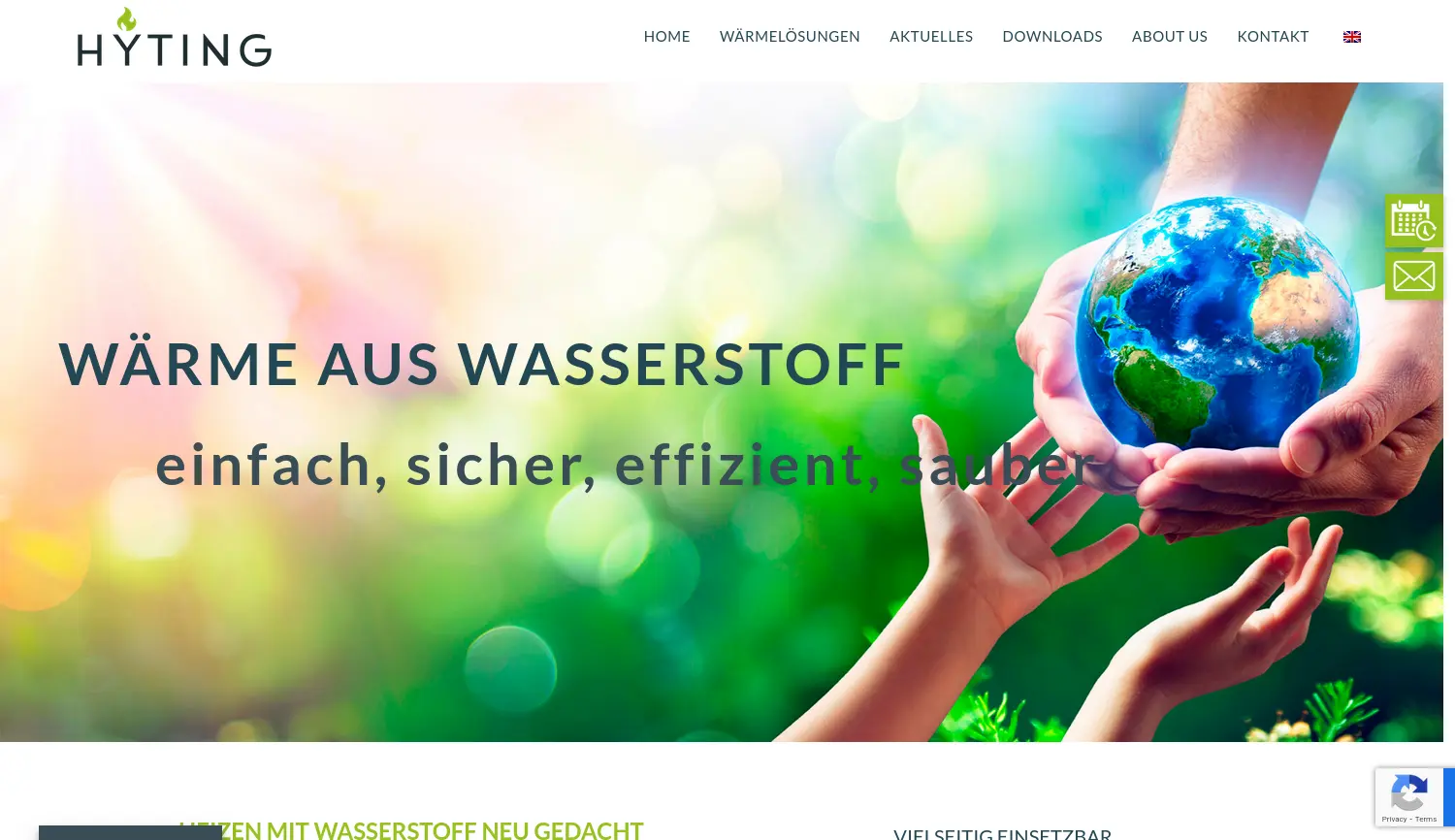 Website der Firma HYTING GmbH