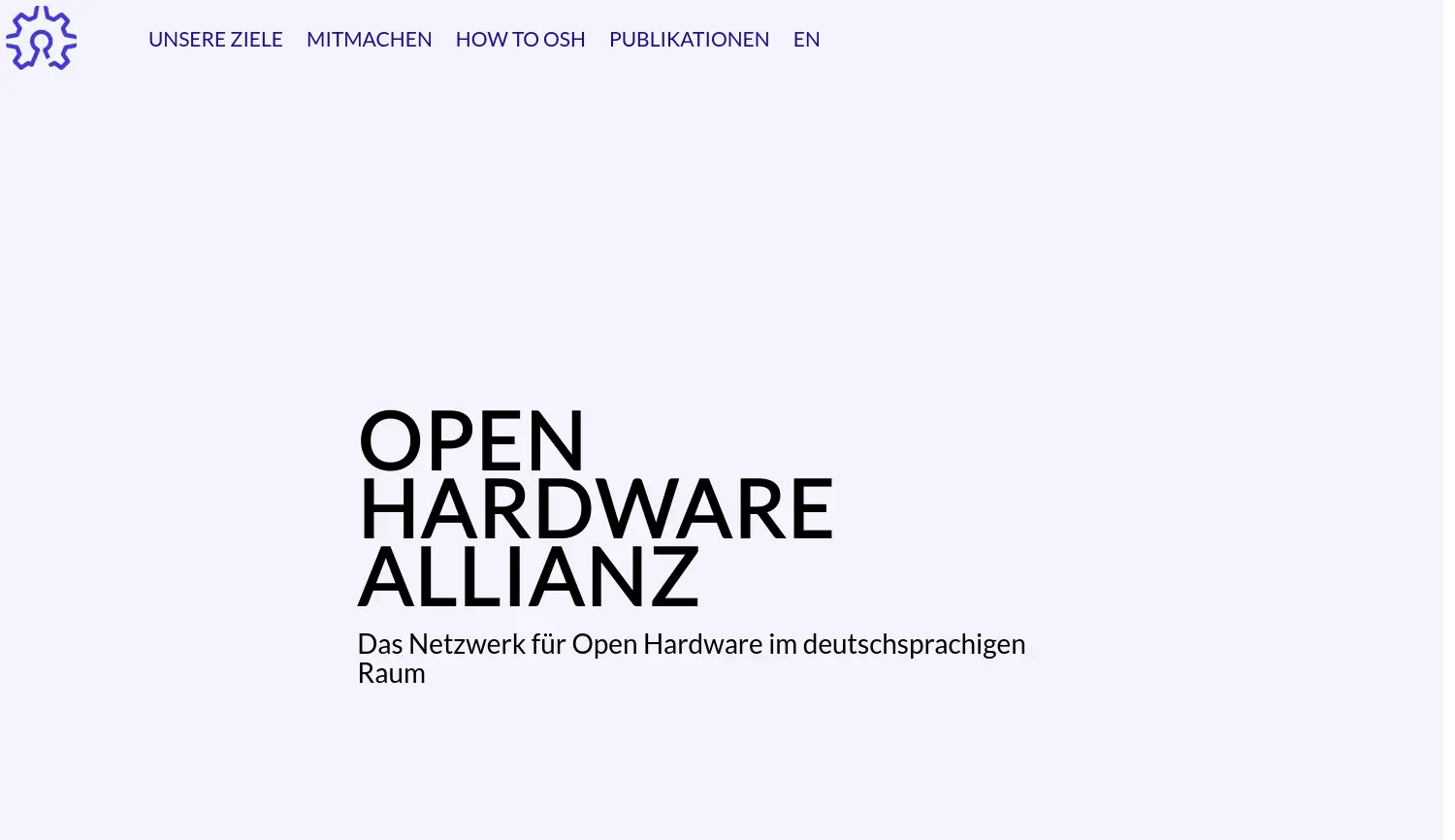 Website der Firma Open Knowledge Foundation Deutschland e.V.