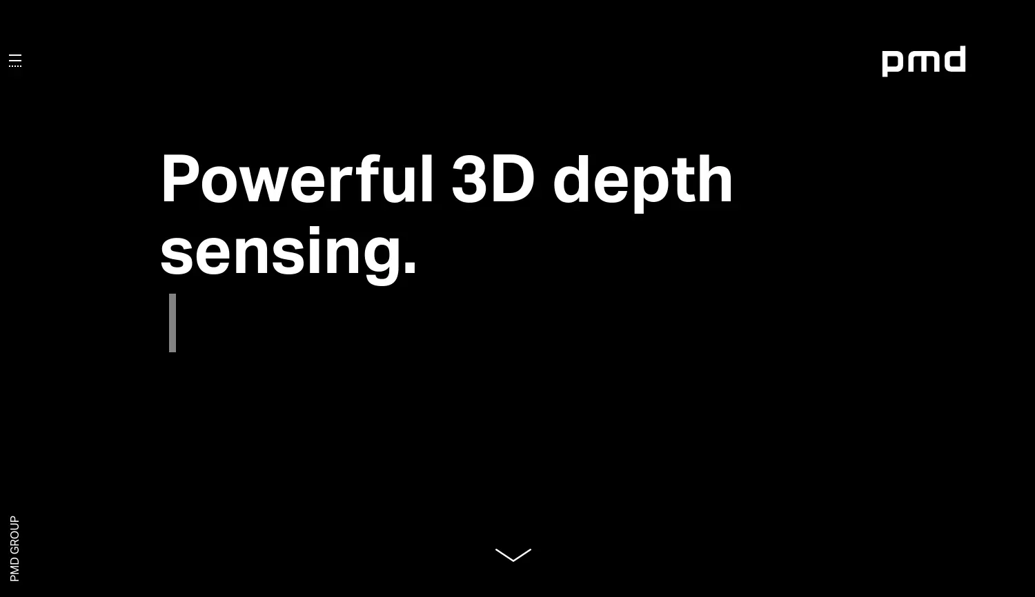 Website der Firma pmdtechnologies gmbh