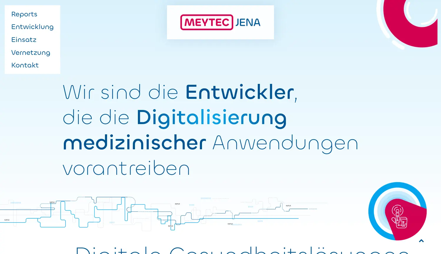 Website der Firma MEYTEC JENA