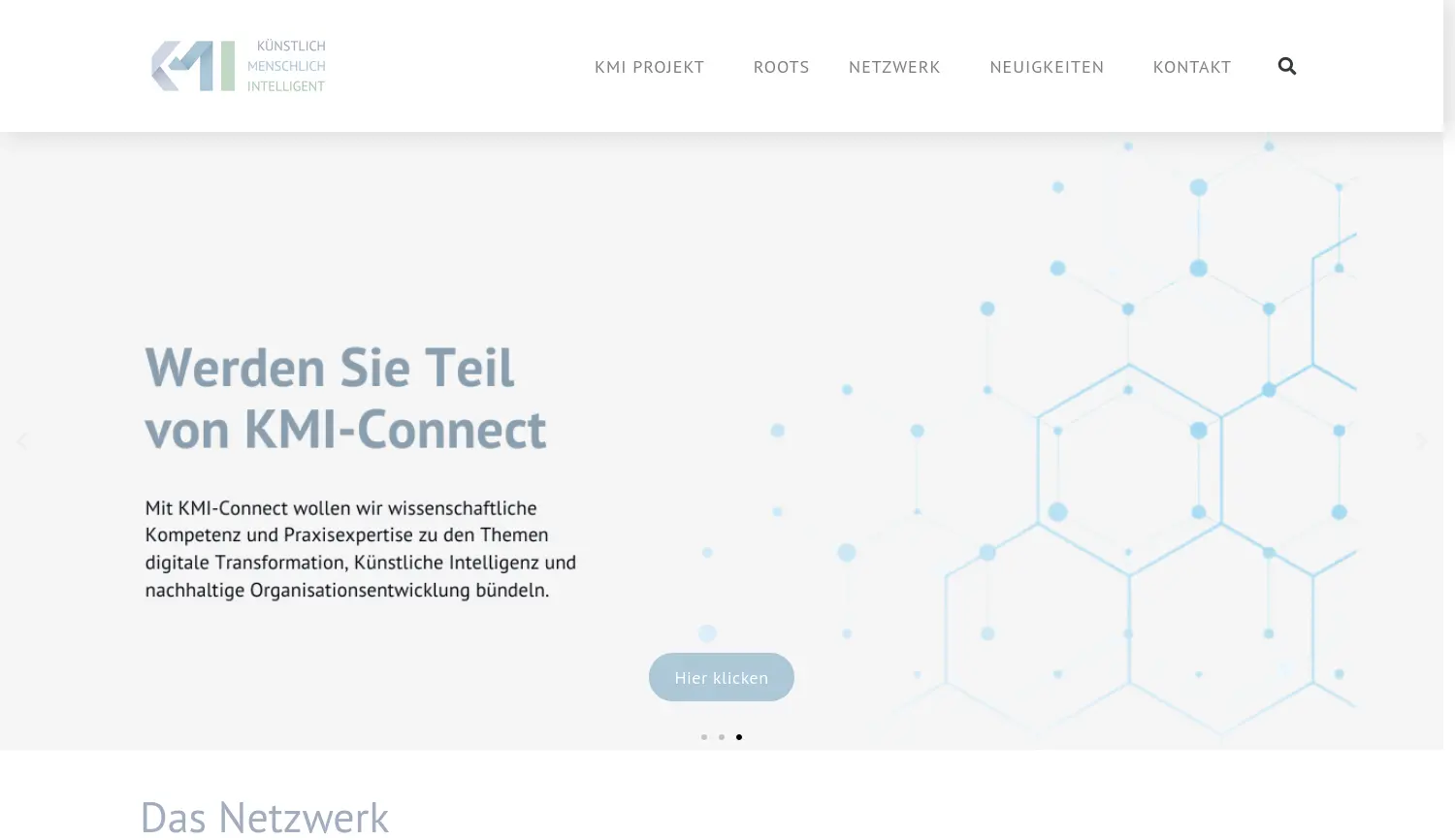 Website der Firma InfAI - Institut für Angewandte Informatik e.V.