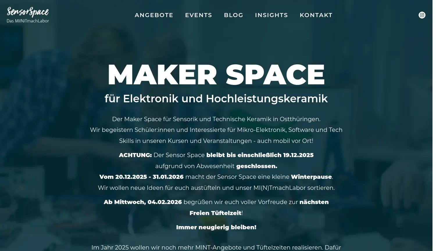 Website der Firma TRIDELTA CAMPUS Hermsdorf