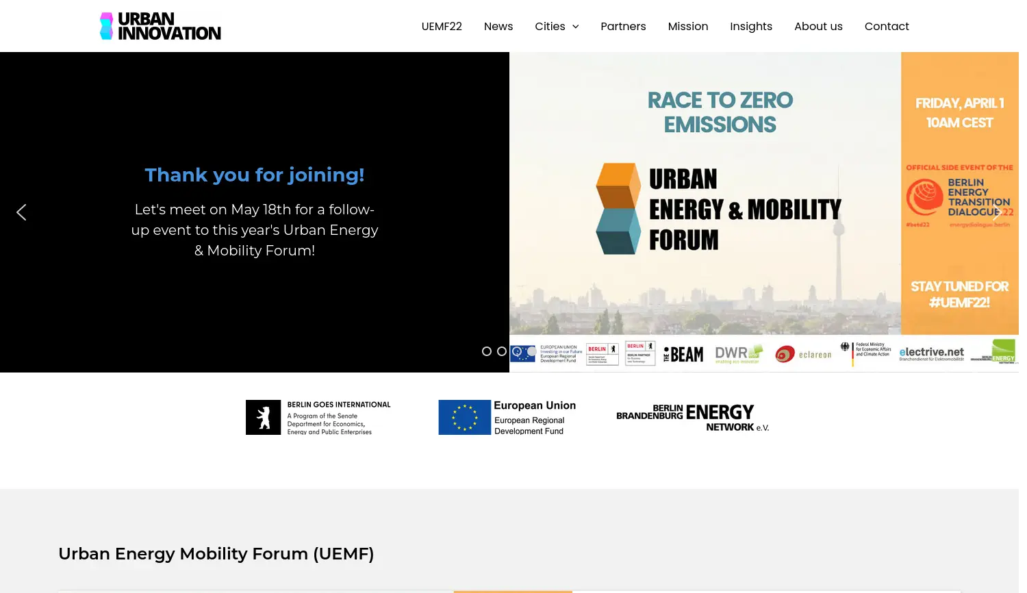 Website der Firma Berlin-Brandenburg Energy Network e.V.