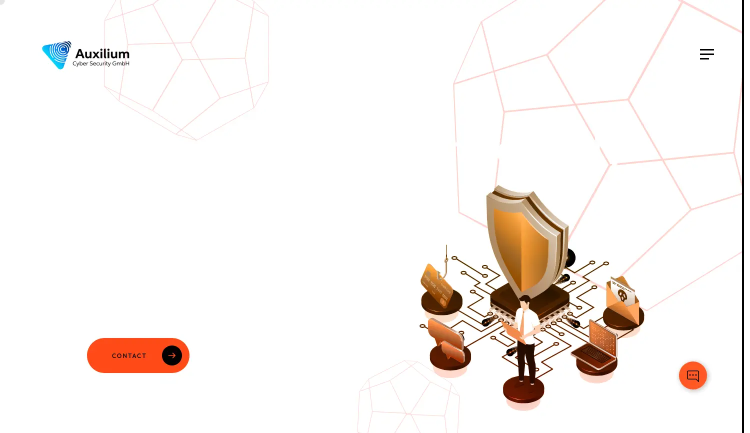 Website der Firma Auxilium Cyber Security GmbH