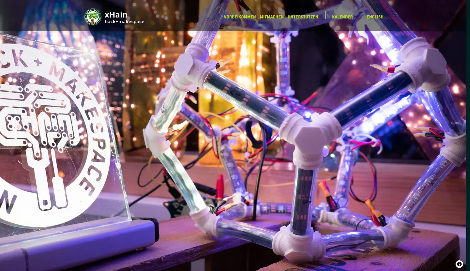 Website der Firma xHain hack+makespace gemeinnützige UG (haftungsbeschränkt)
