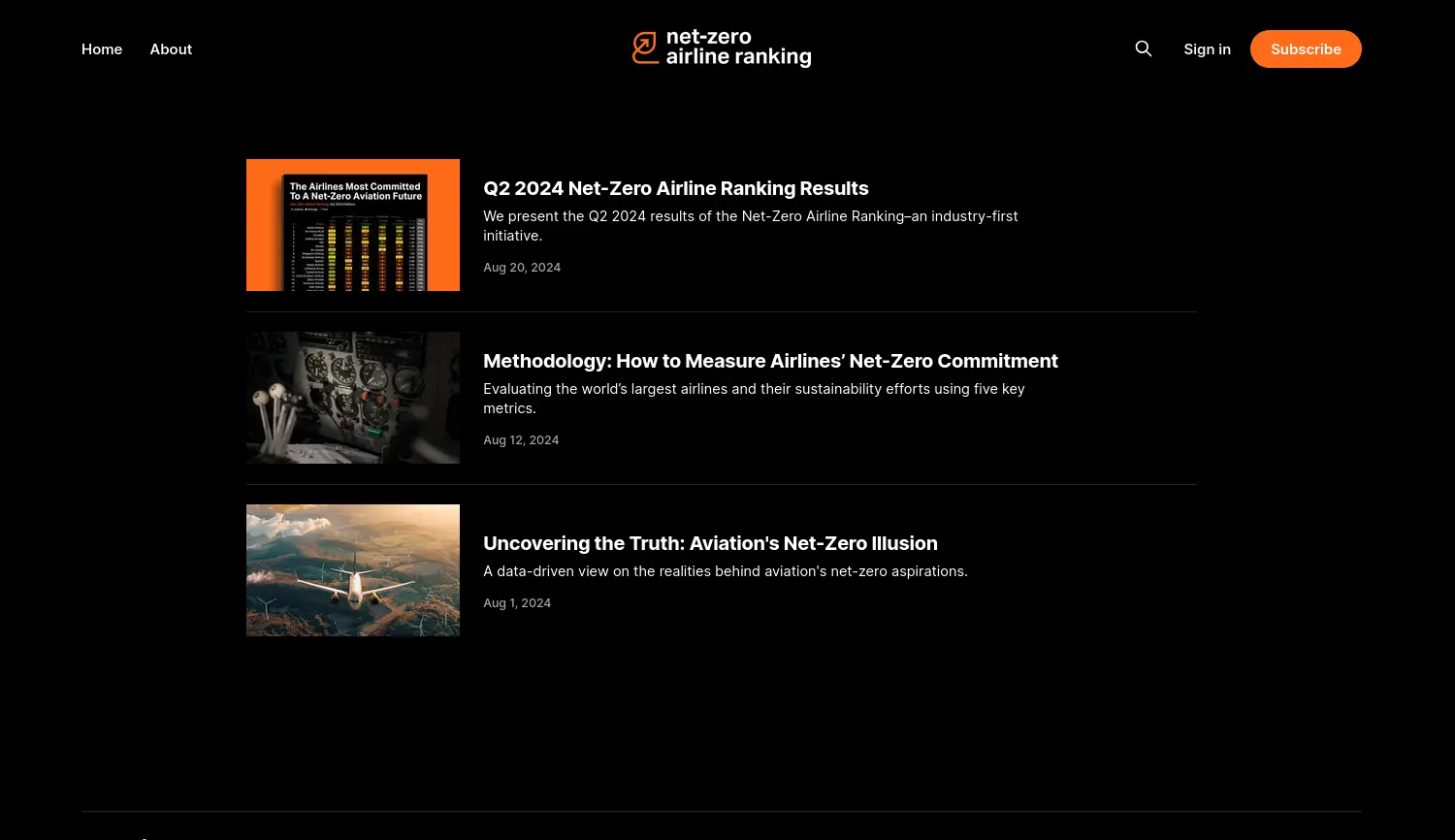 Website der Firma Sustainable Aviation Lab GmbH