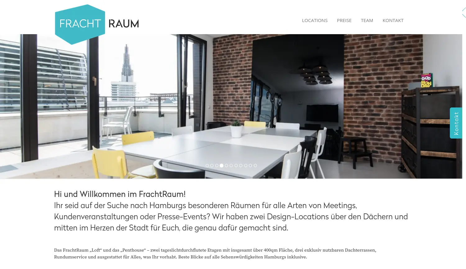 Website der Firma FrachtRaum [Offsite & HR-Consulting] GmbH