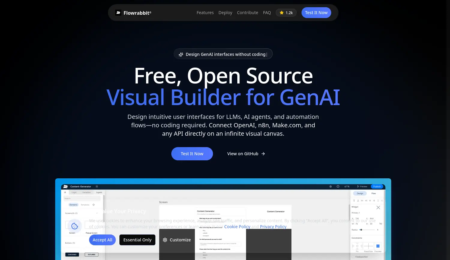 Website der Firma Flowrabbit GmbH