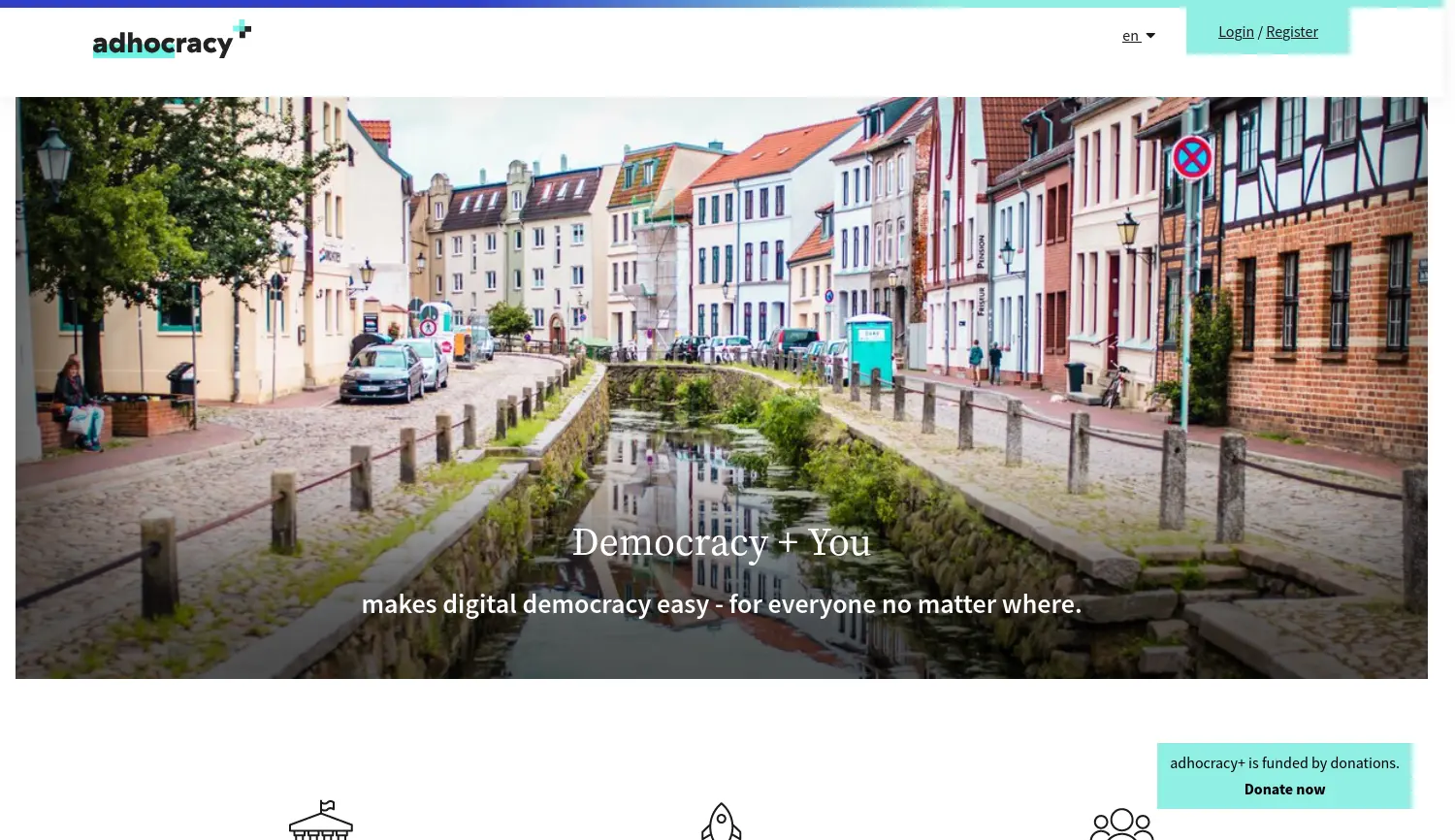 Website der Firma Liquid Democracy e.V.