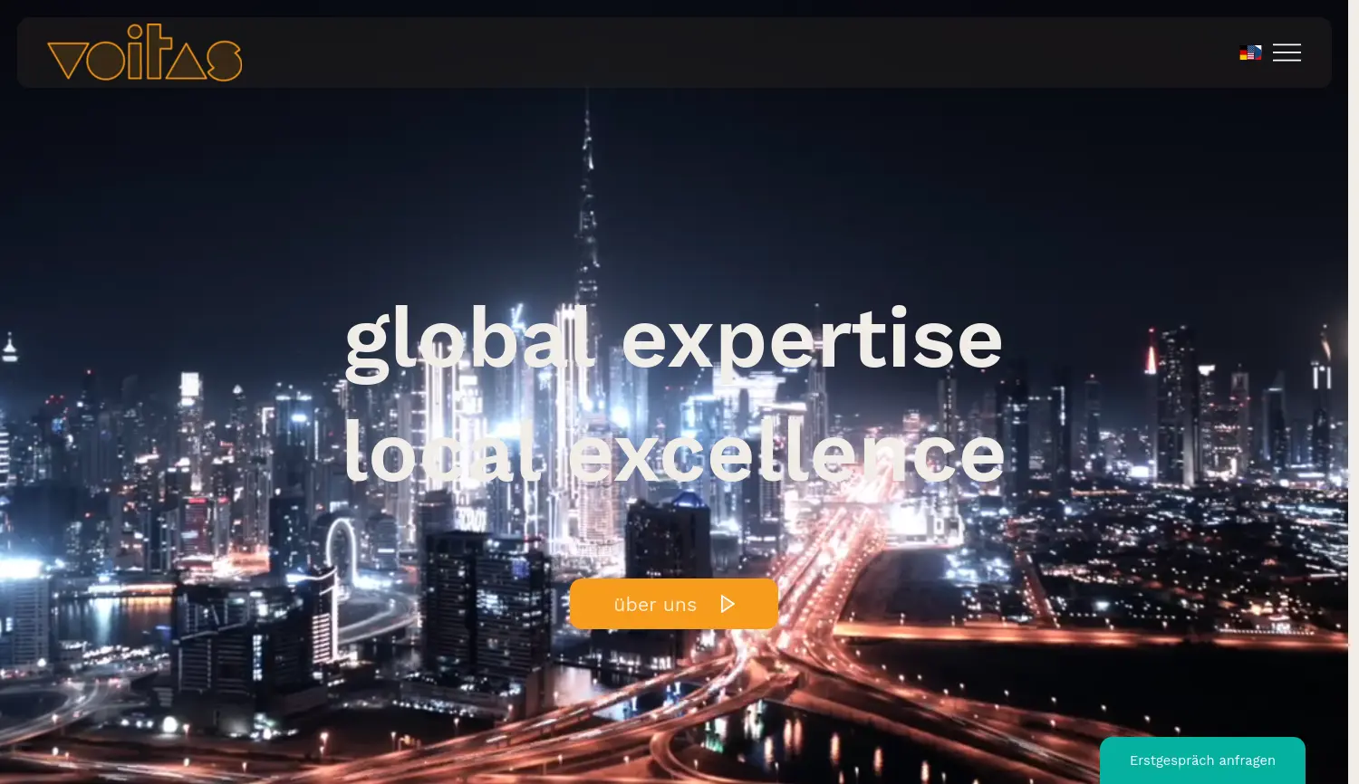 Website der Firma VOITAS Engineering GmbH