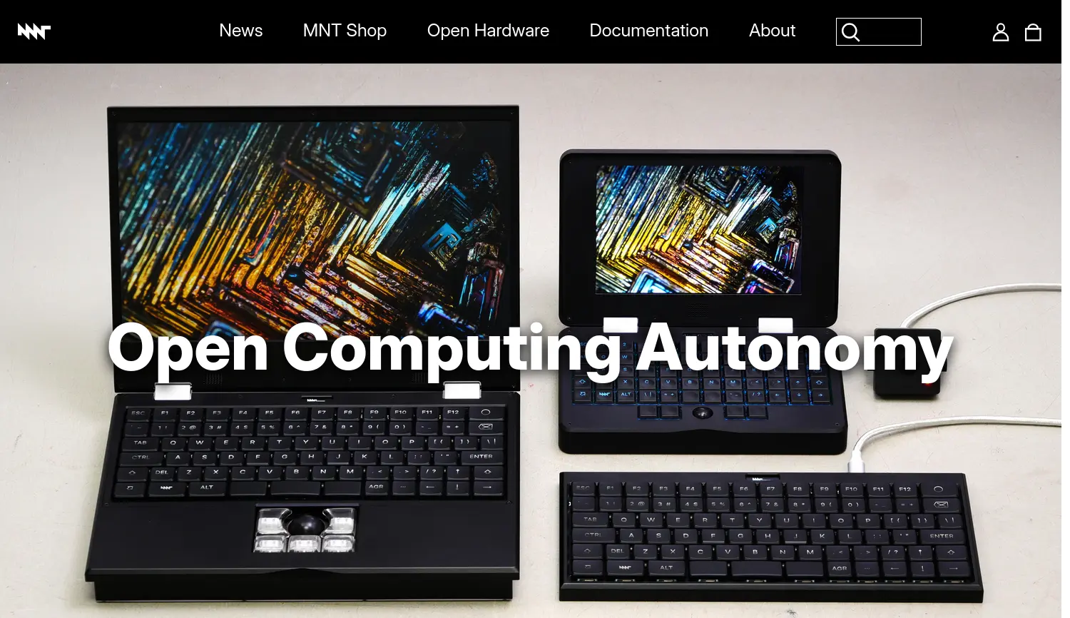 Website der Firma MNT Research GmbH