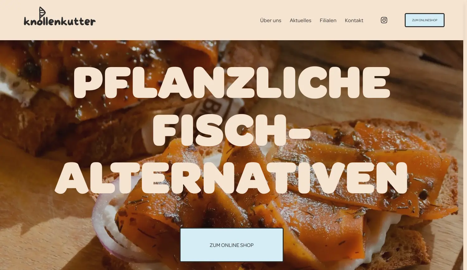Website der Firma Knollenkutter GmbH