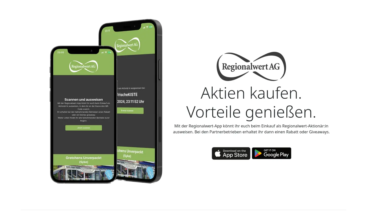 Website der Firma Regionalwert Impuls GmbH