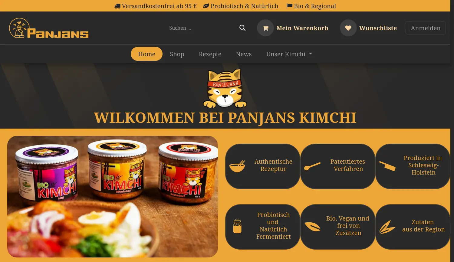 Website der Firma Serious Foods Inh. Jan Otto