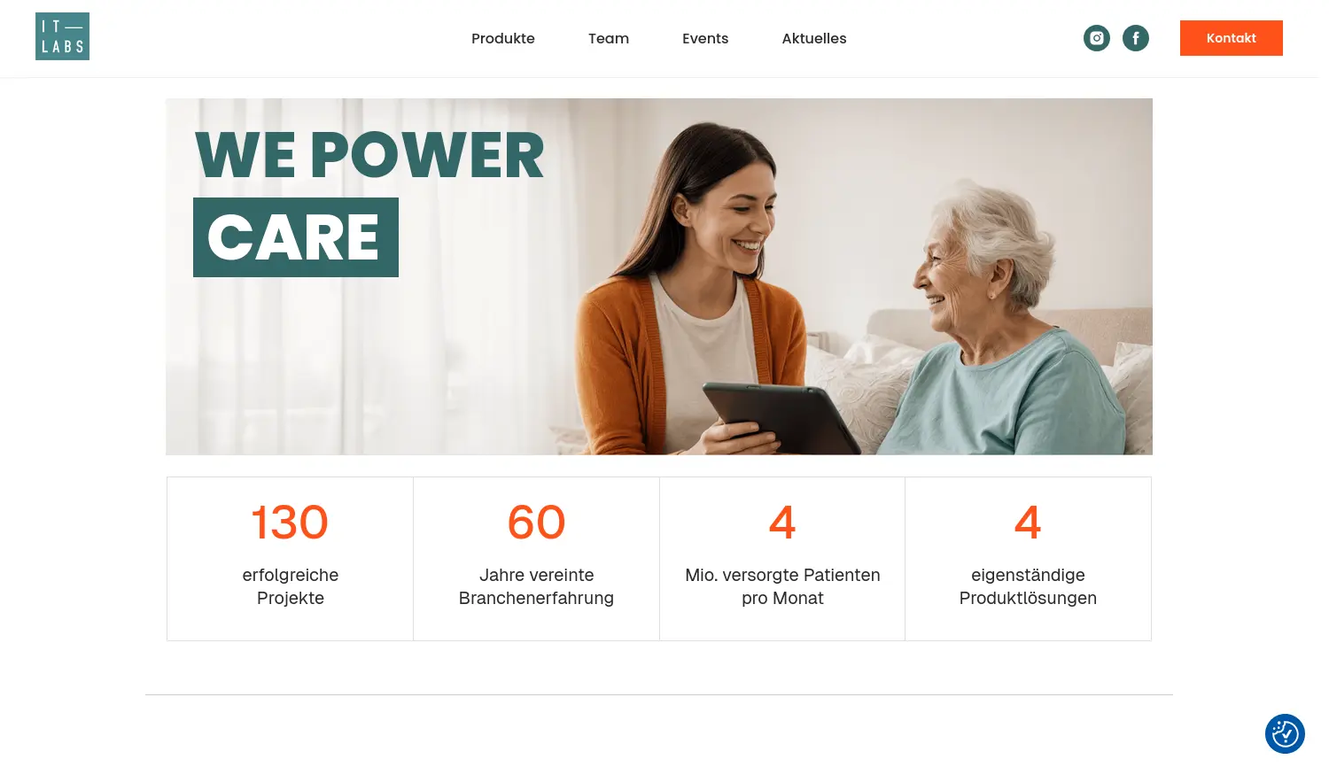 Website der Firma IT-Labs GmbH