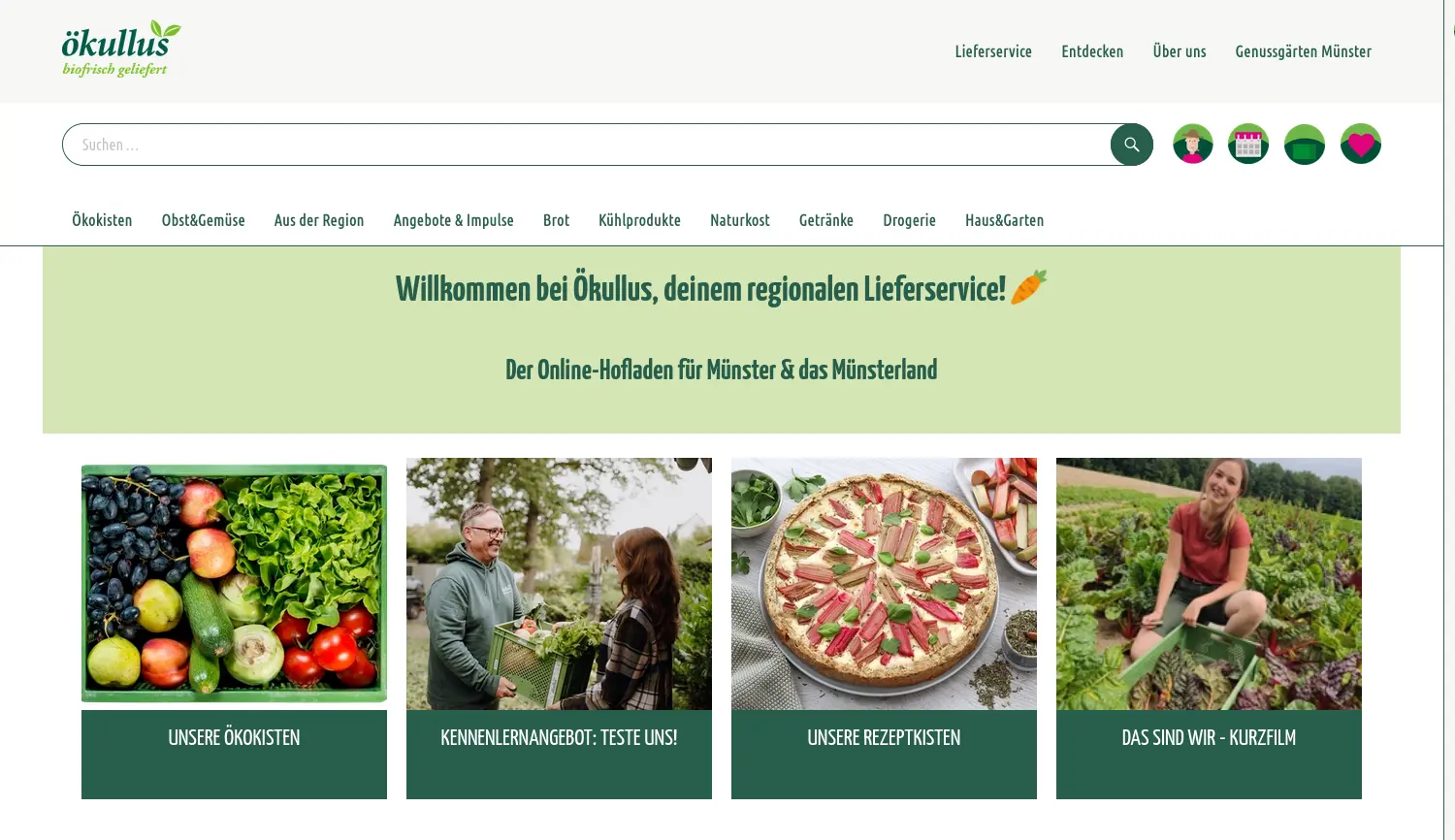 Website der Firma Ökullus