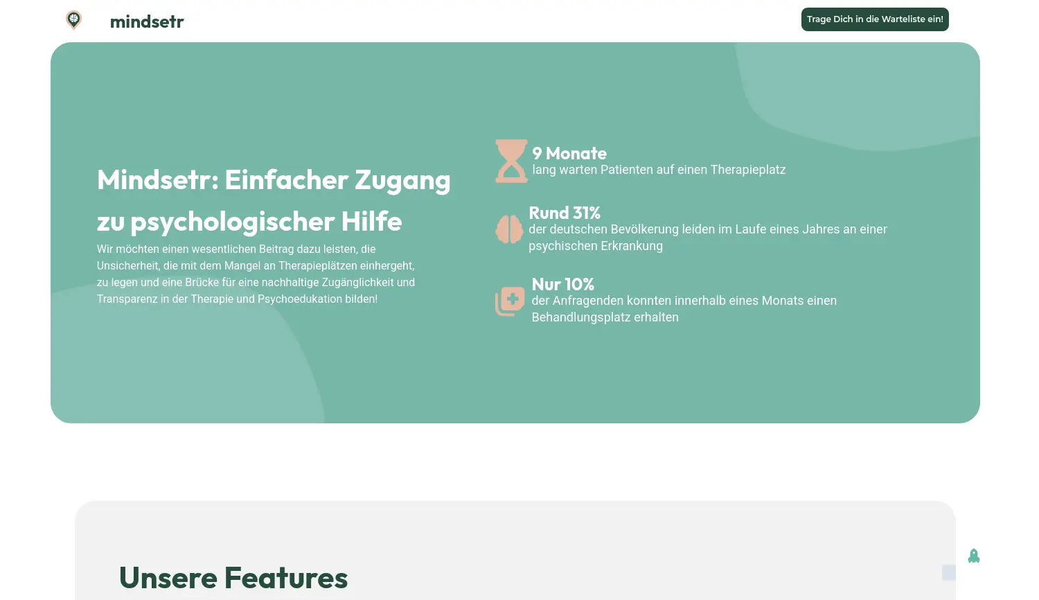 Website der Firma mindsetr