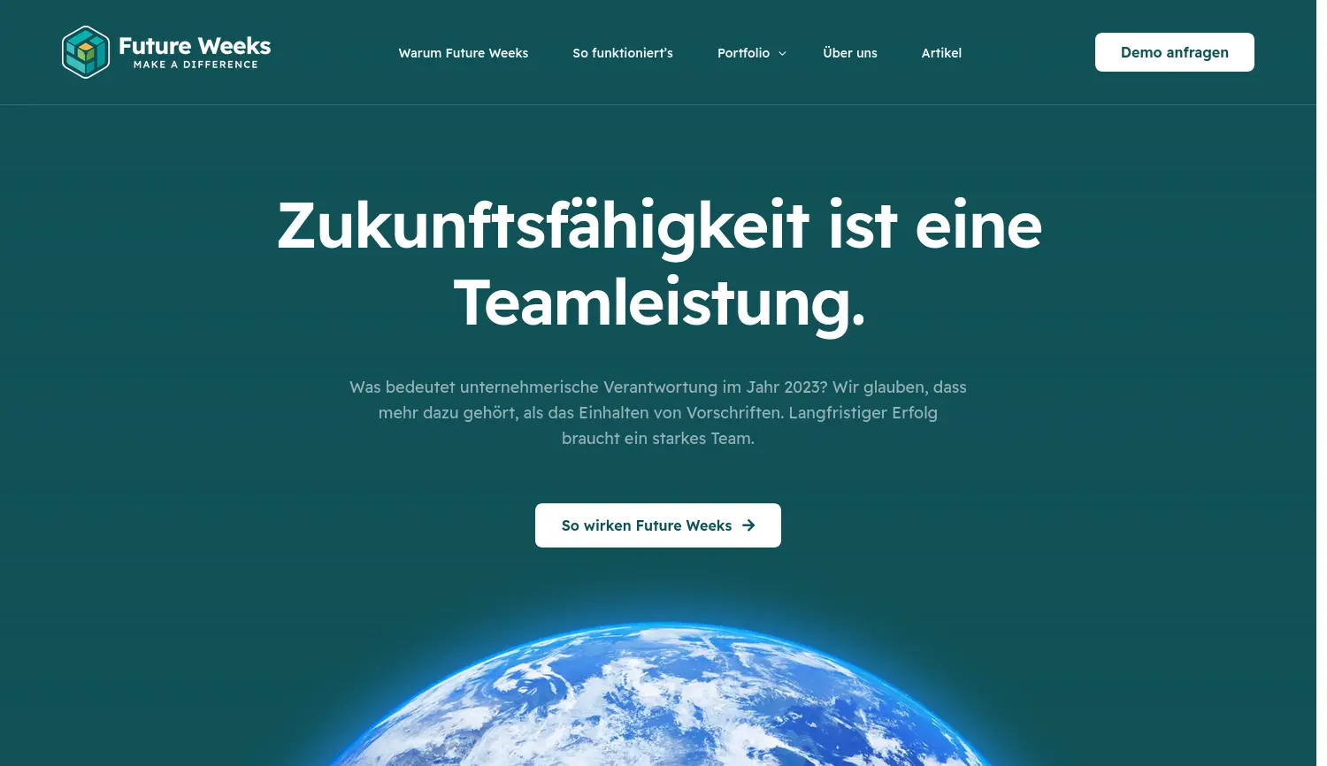 Website der Firma Future Weeks Herzog & Westrich GbR