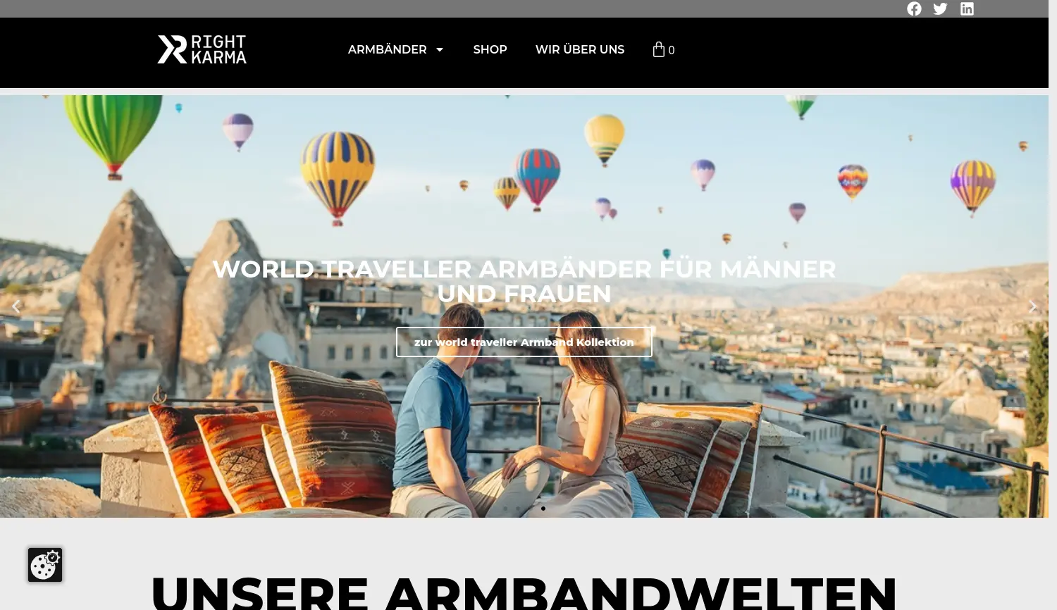 Website der Firma right-karma