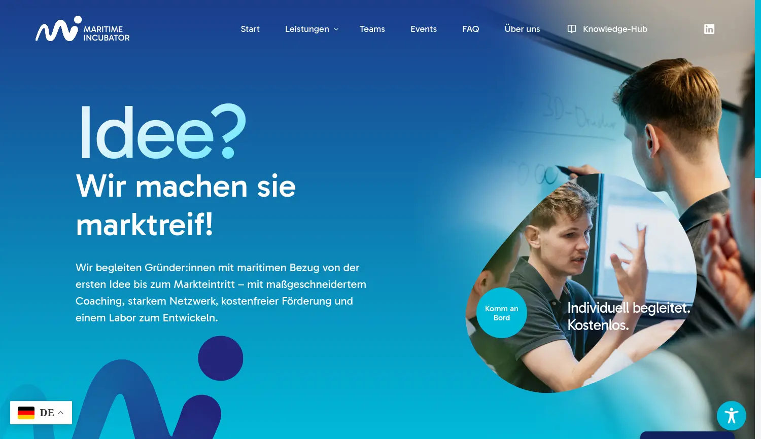 Website der Firma Forschungsverbund M-V gGmbH