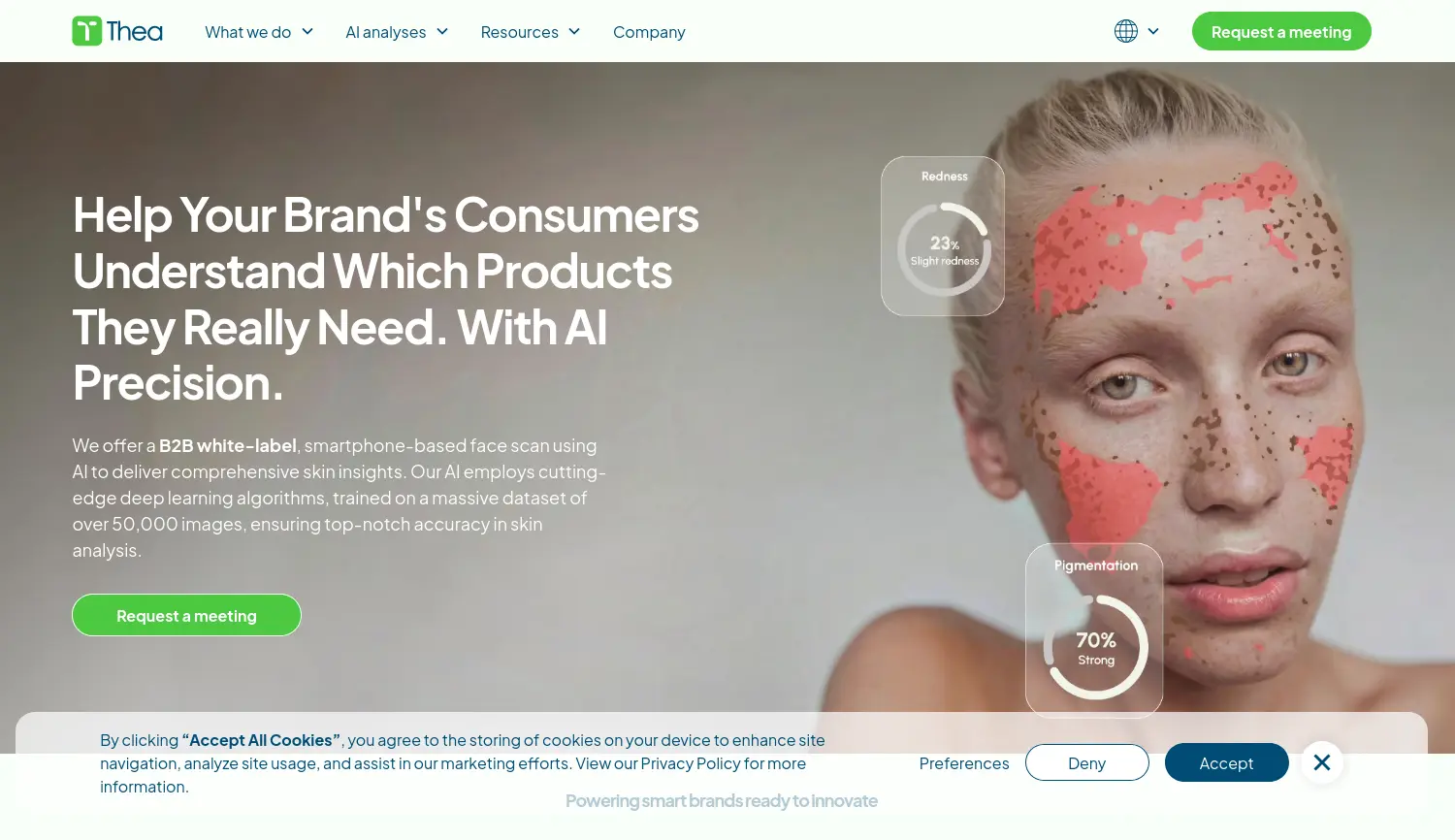 Website der Firma Thea Care GmbH