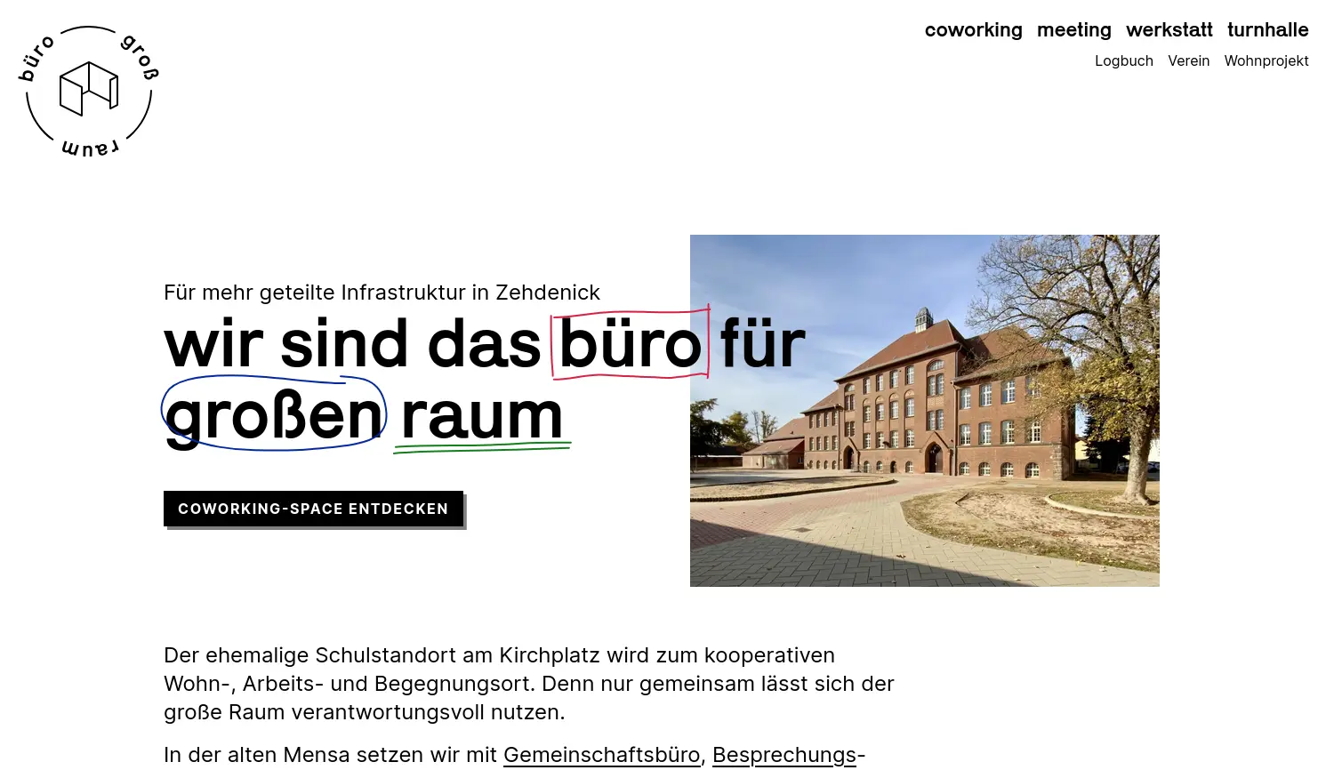 Website der Firma OREUB Gesellschaft für neues Arbeiten mbH