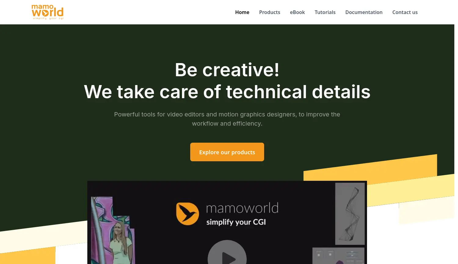 Website der Firma mamoworld Mathias Möhl