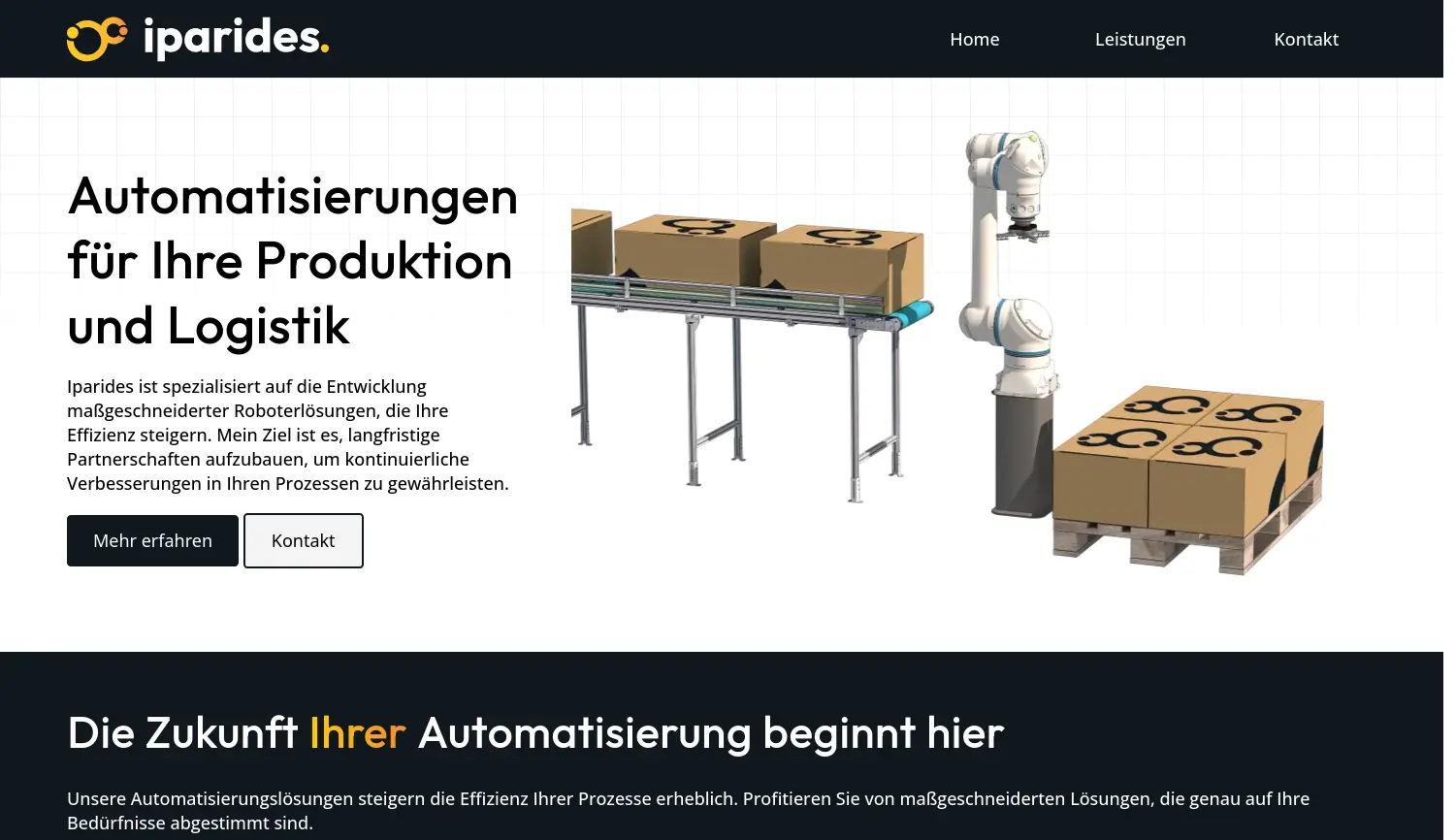 Website der Firma Iparides Steffen Klink