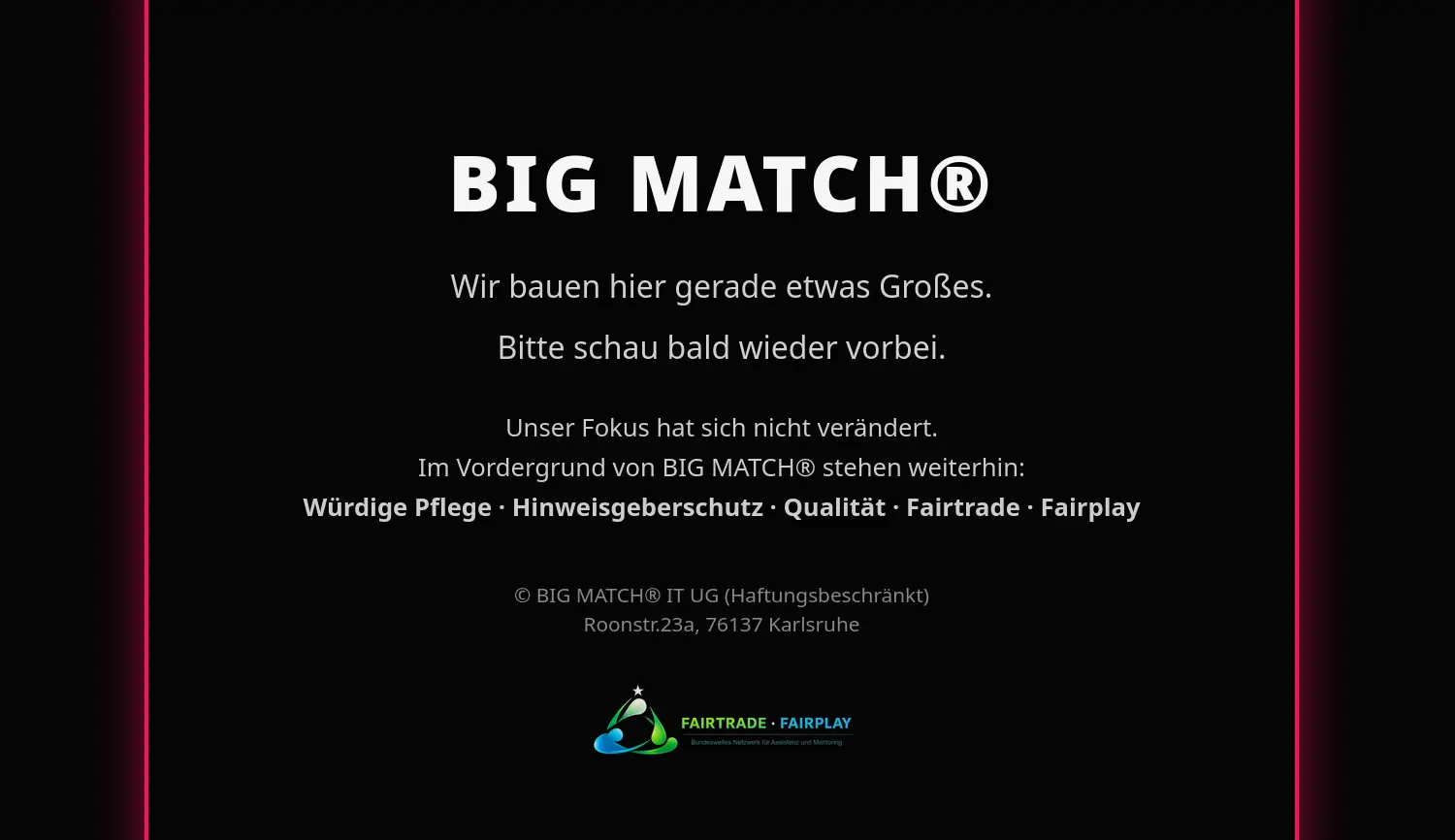 Website der Firma BIG MATCH IT UG (haftungsbeschränkt)
